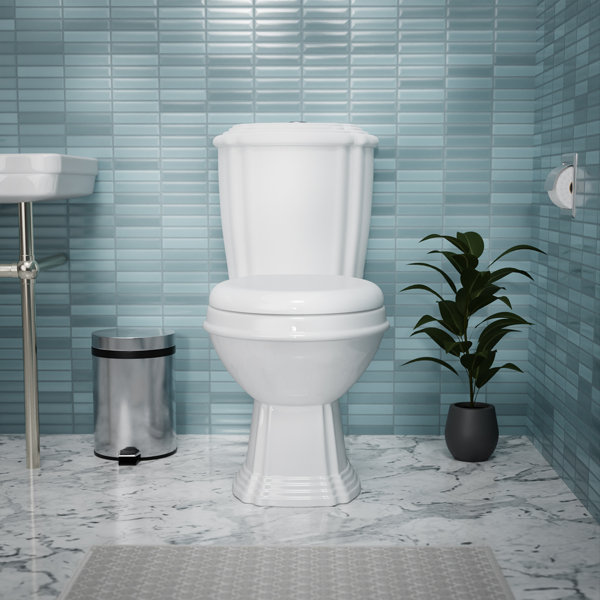 The Renovators Supply Inc. Sheffield DualFlush Round TwoPiece Toilet